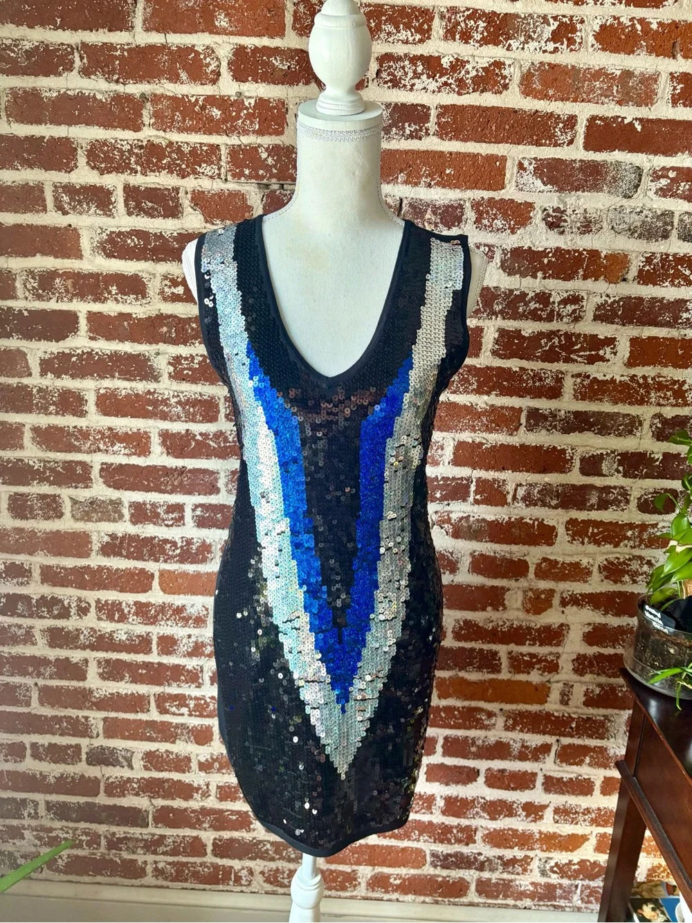 Y2K Say What Sequin Black Dress